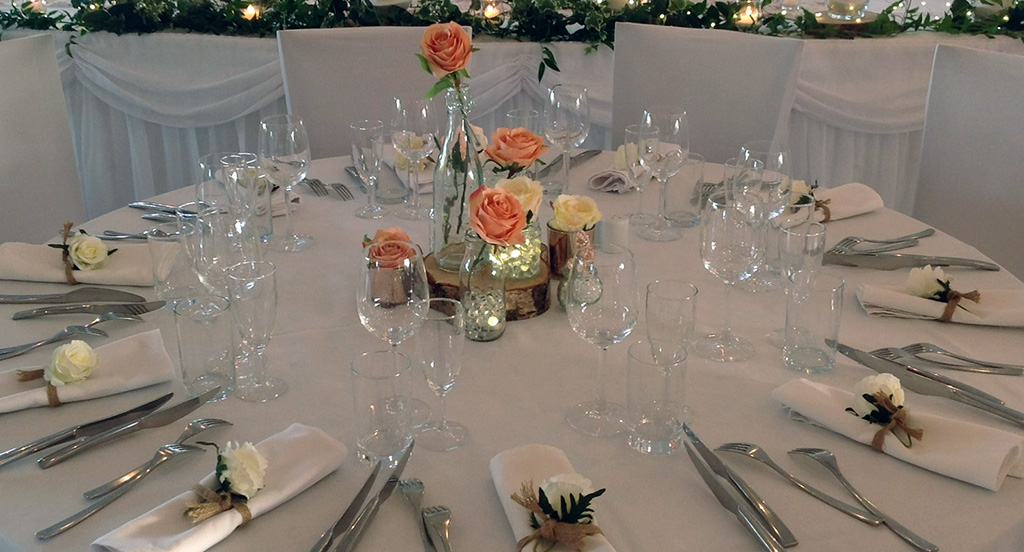 Wedding Venue Styling - Table Centrepieces